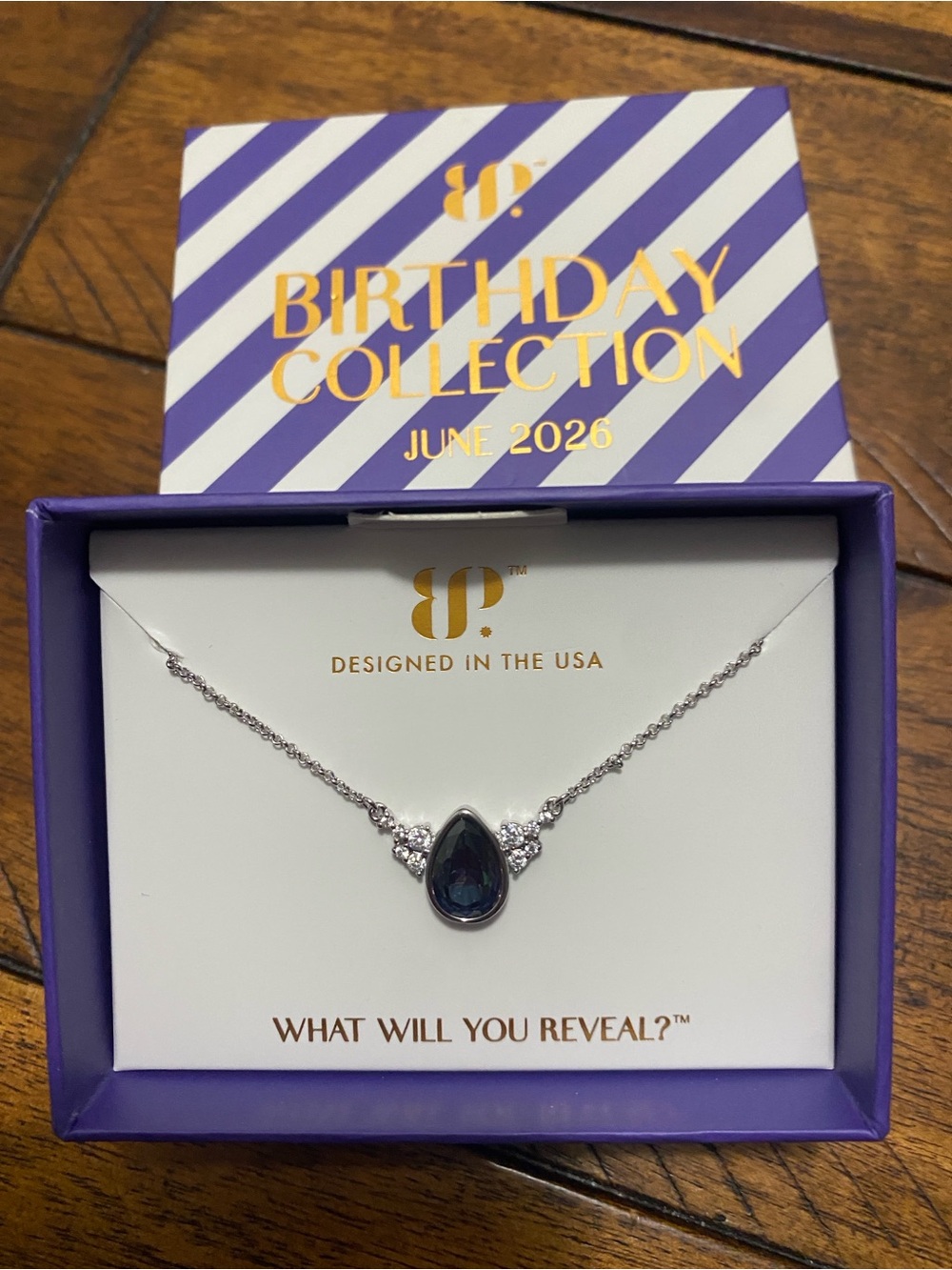 Bomb Party Birthday Collection June 2026 Necklace - Alexandrite - Rhodium